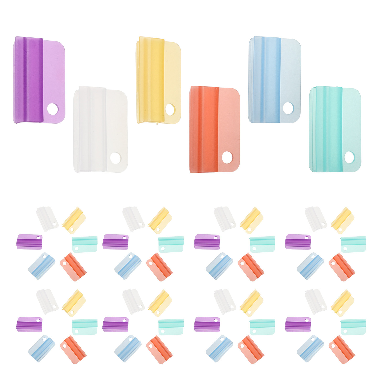 Index Tab Divider - 60Pcs Plastic File Folder Tabs Hanging