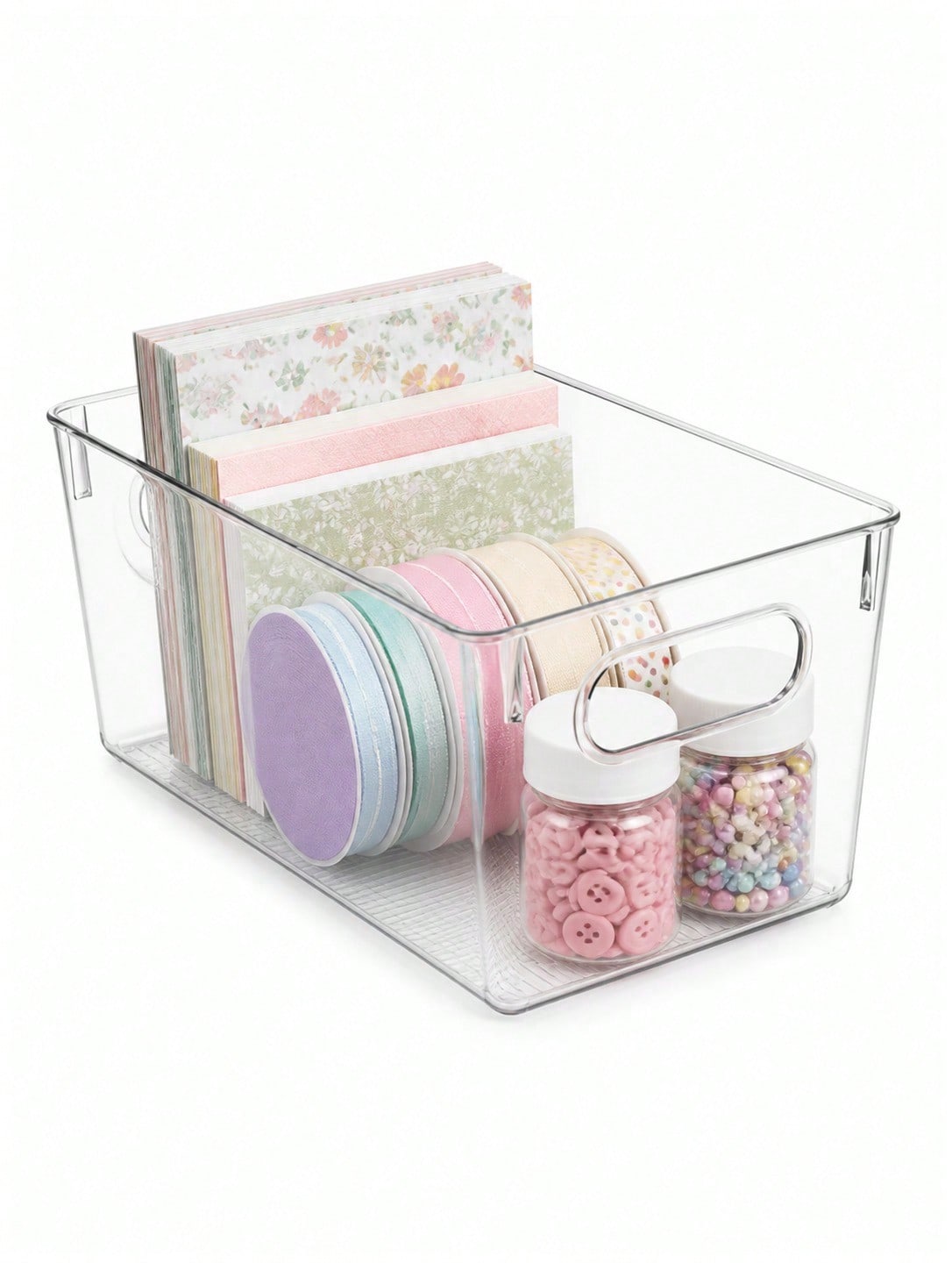 8-Pack Clear Storage Bins with - Stationery Warehouse review and price