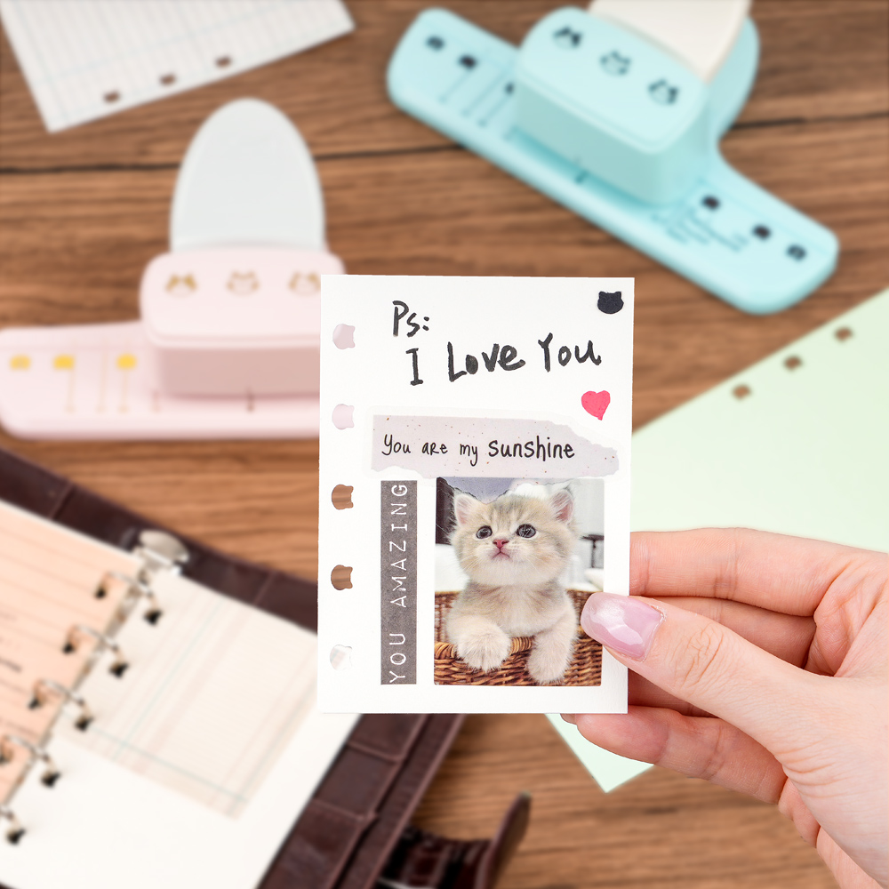 Cute Cat Head 3-Hole Punch for - Paper Punch 3 Hole review and price