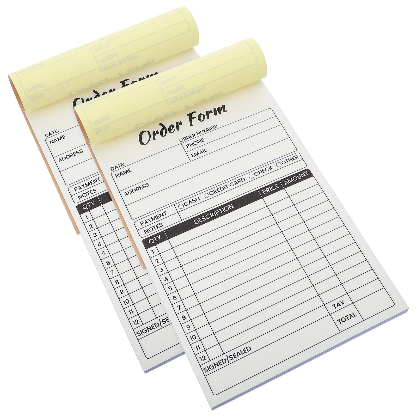2 pcs Business Invoice Receipt - Carbon Copy Book review and price