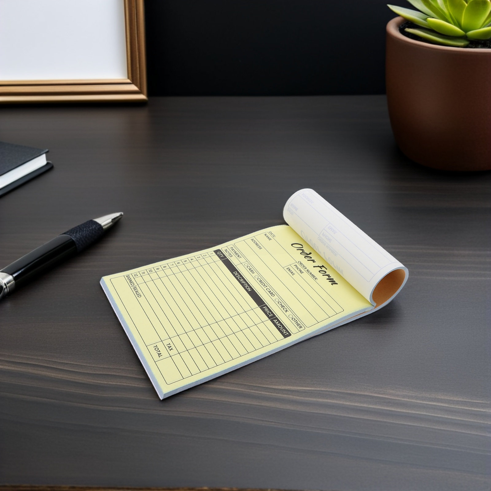 2 pcs Business Invoice Receipt - Carbon Copy Book review and price