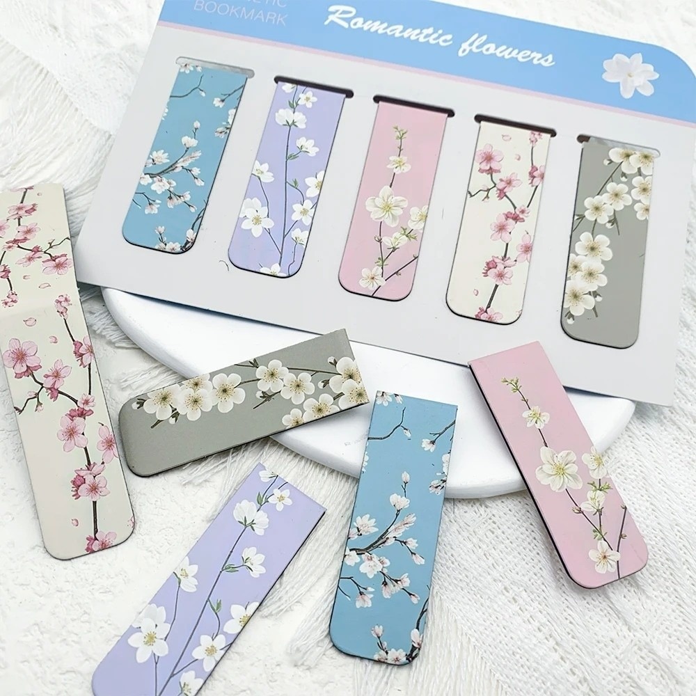5 Pcs/Set Watercolor Design Ma - Bookmark Magnetic Clip review and price