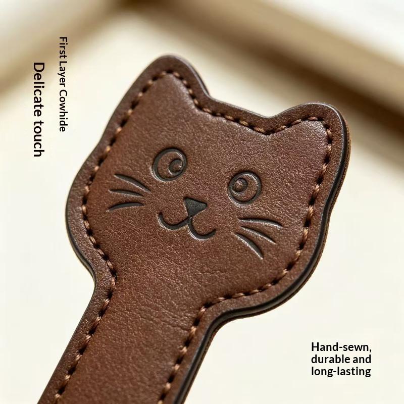 Cute Handmade PU Leather Magne - Bookmark Magnetic Clip review and price