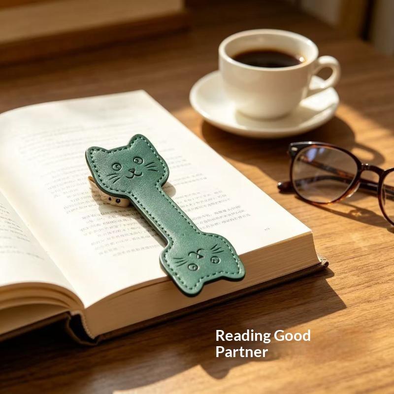 Cute Handmade PU Leather Magne - Bookmark Magnetic Clip review and price