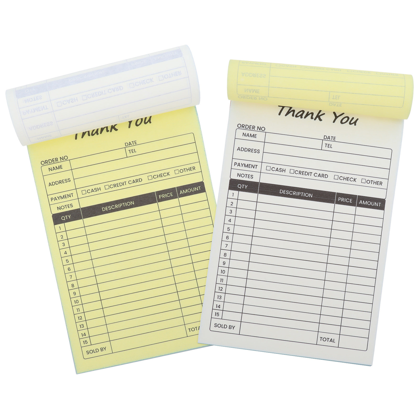 2Pcs Order Invoice Receipt Boo - Carbon Copy Book review and price