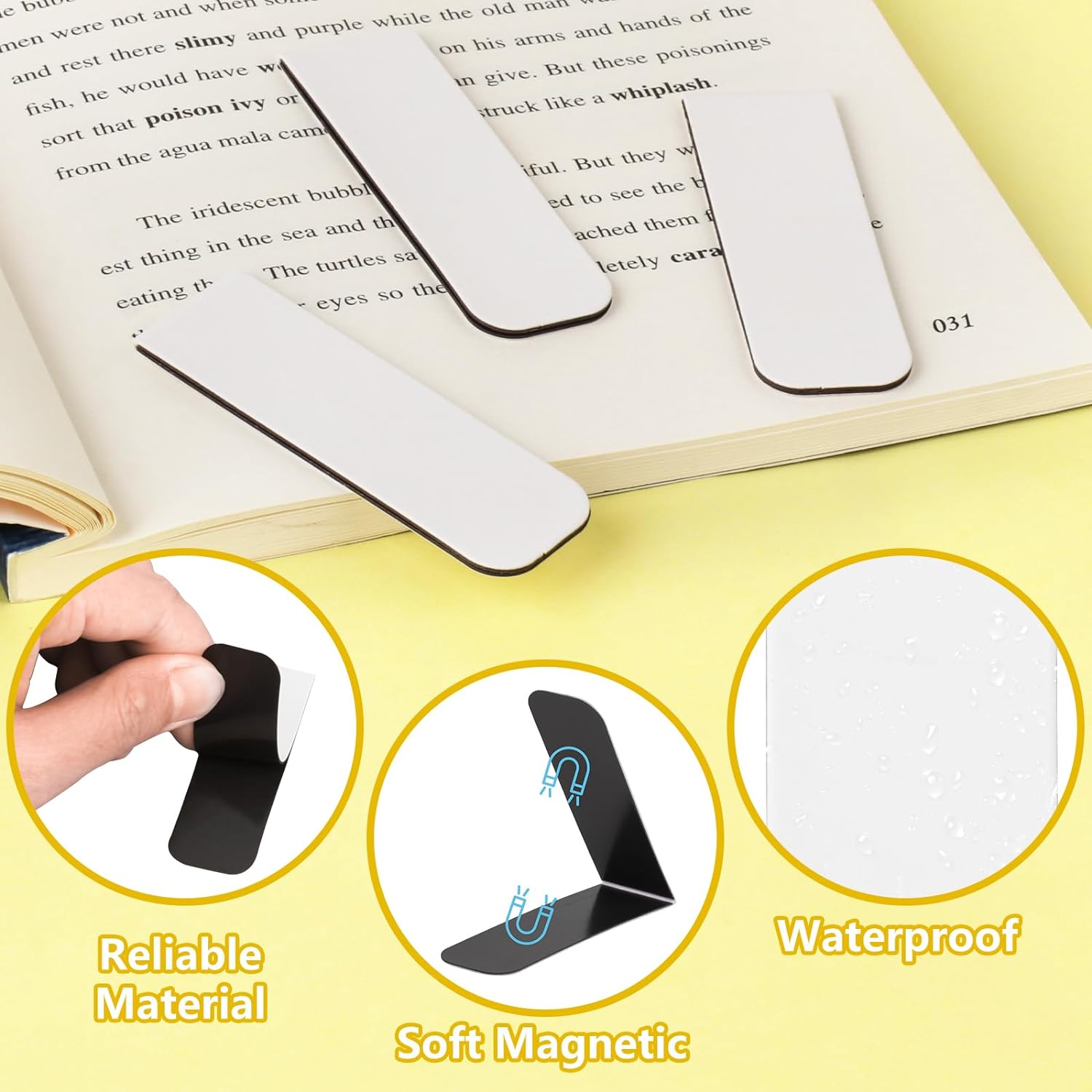 15PCS Blank Sublimation Magnet - Bookmark Magnetic Clip review and price